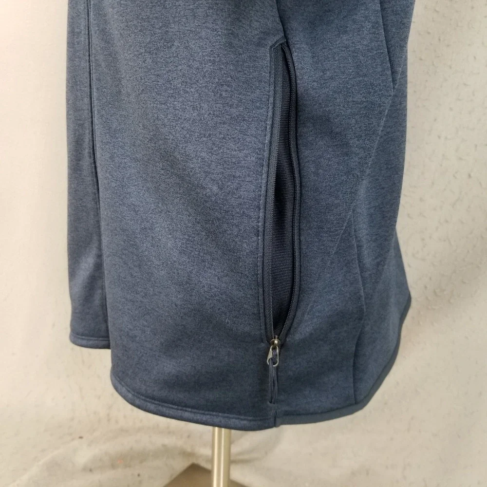 The North Face Fleece Jacket Mens XL Blue Medtronic Full Zip Skyline Stretchy